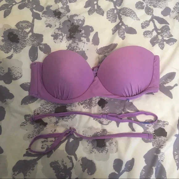 Purple strapless Rae bikini top - Picture 1 of 5